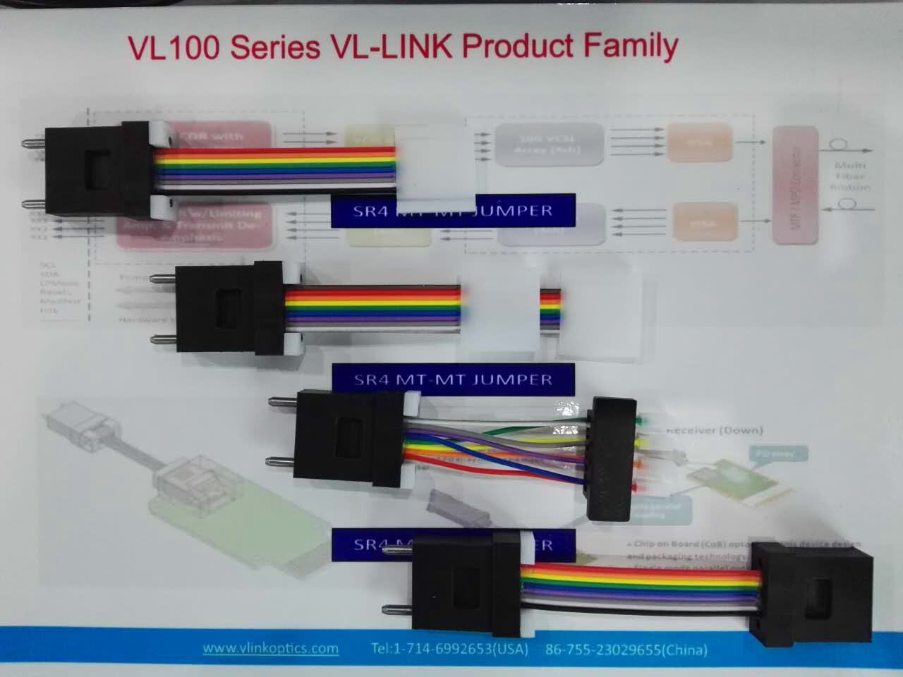 Vlink products appear in the OFC exhibition